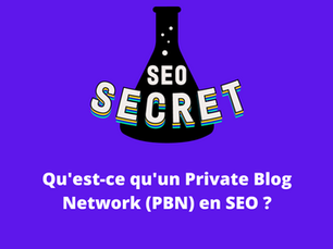 Qu'est-ce qu'un Private Blog Network (PBN) en SEO ?